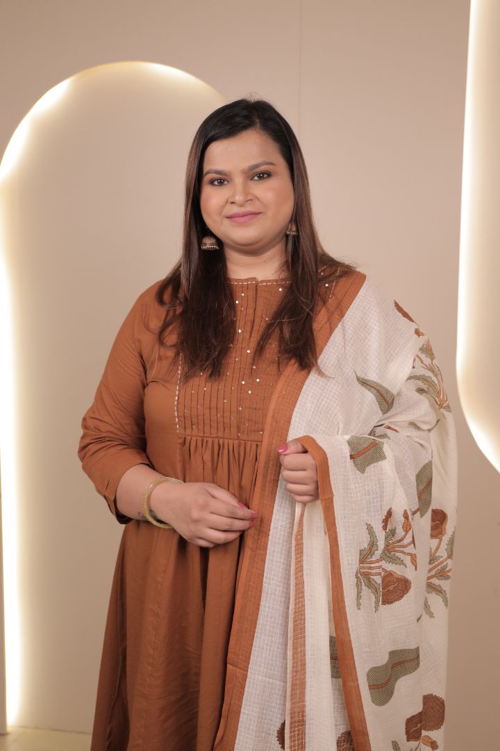 Rozana Suit Set - Brown