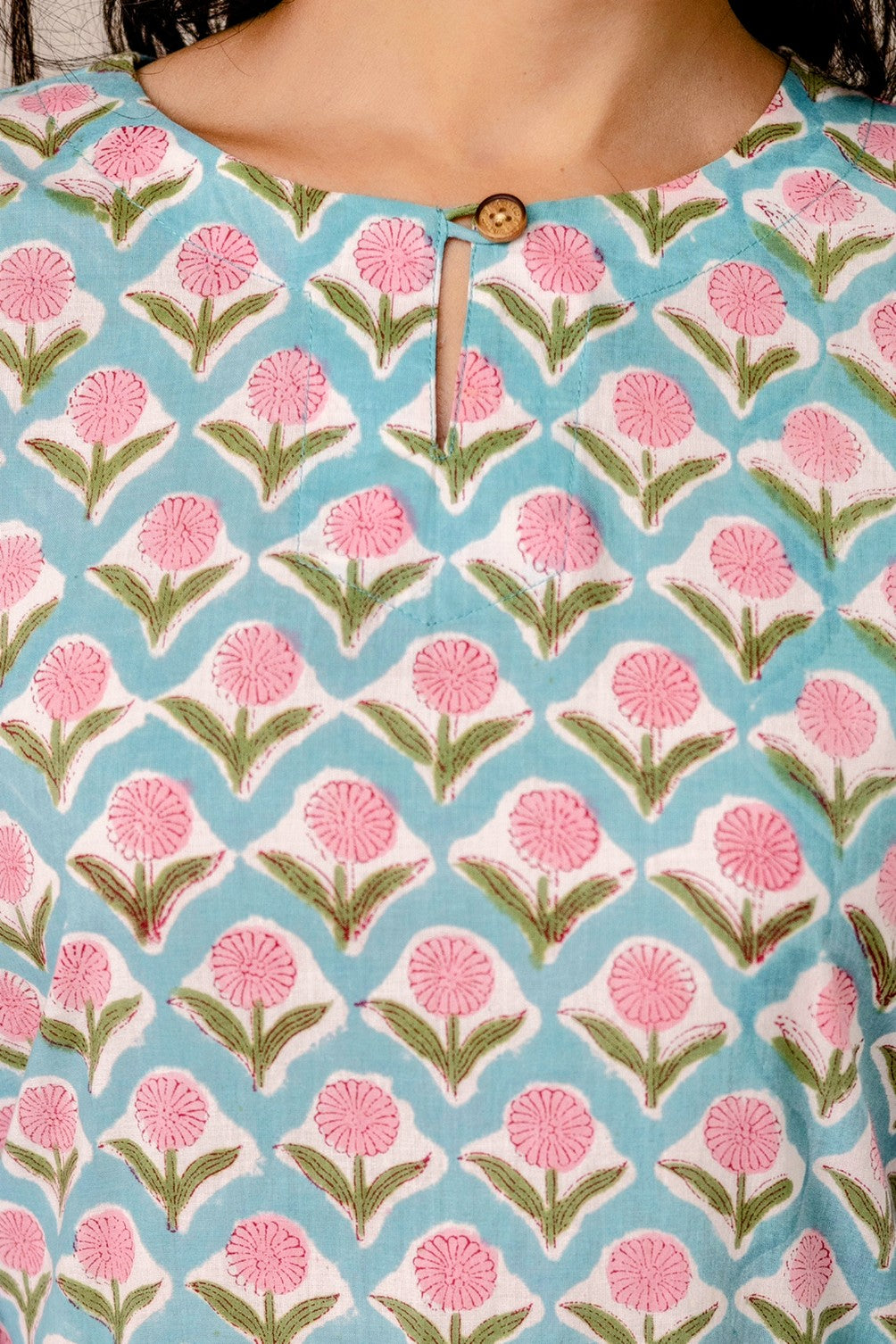 Ambar Hues Co-ord Set - Aqua Blue