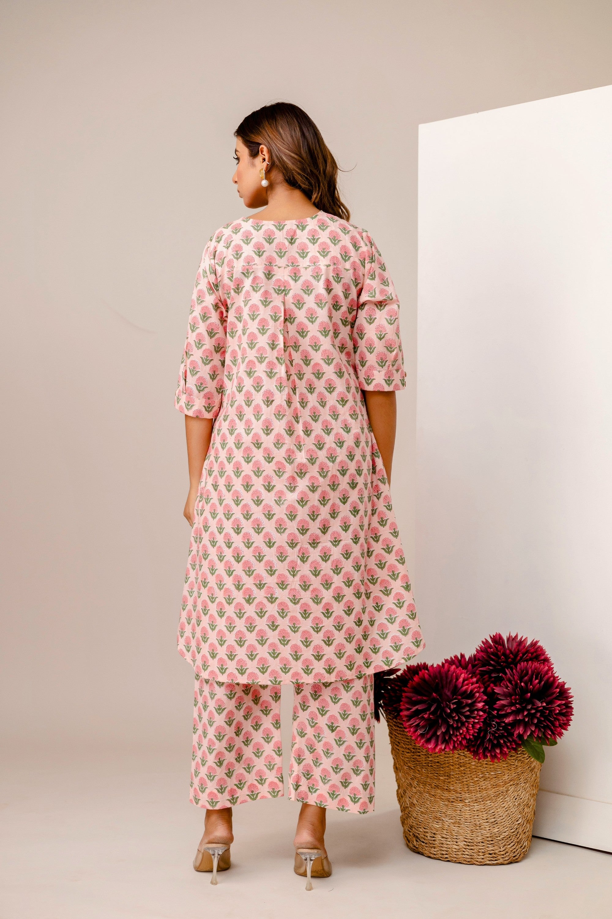 Ambar Hues Co-ord Set - Light Pink