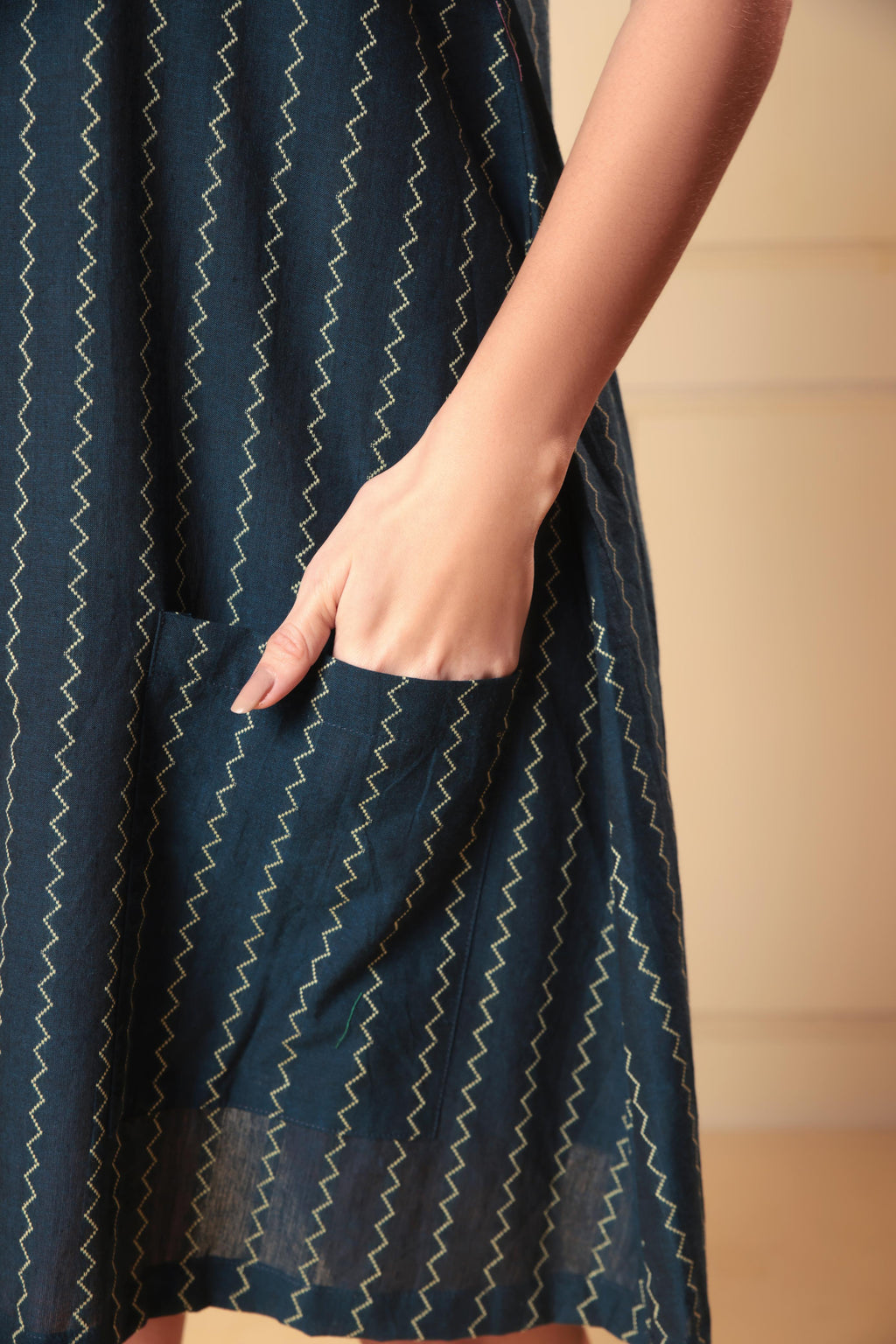 Raahi Dress - Blue White