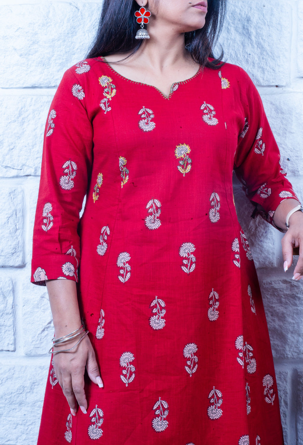 Rozana Co-ord Set - Red