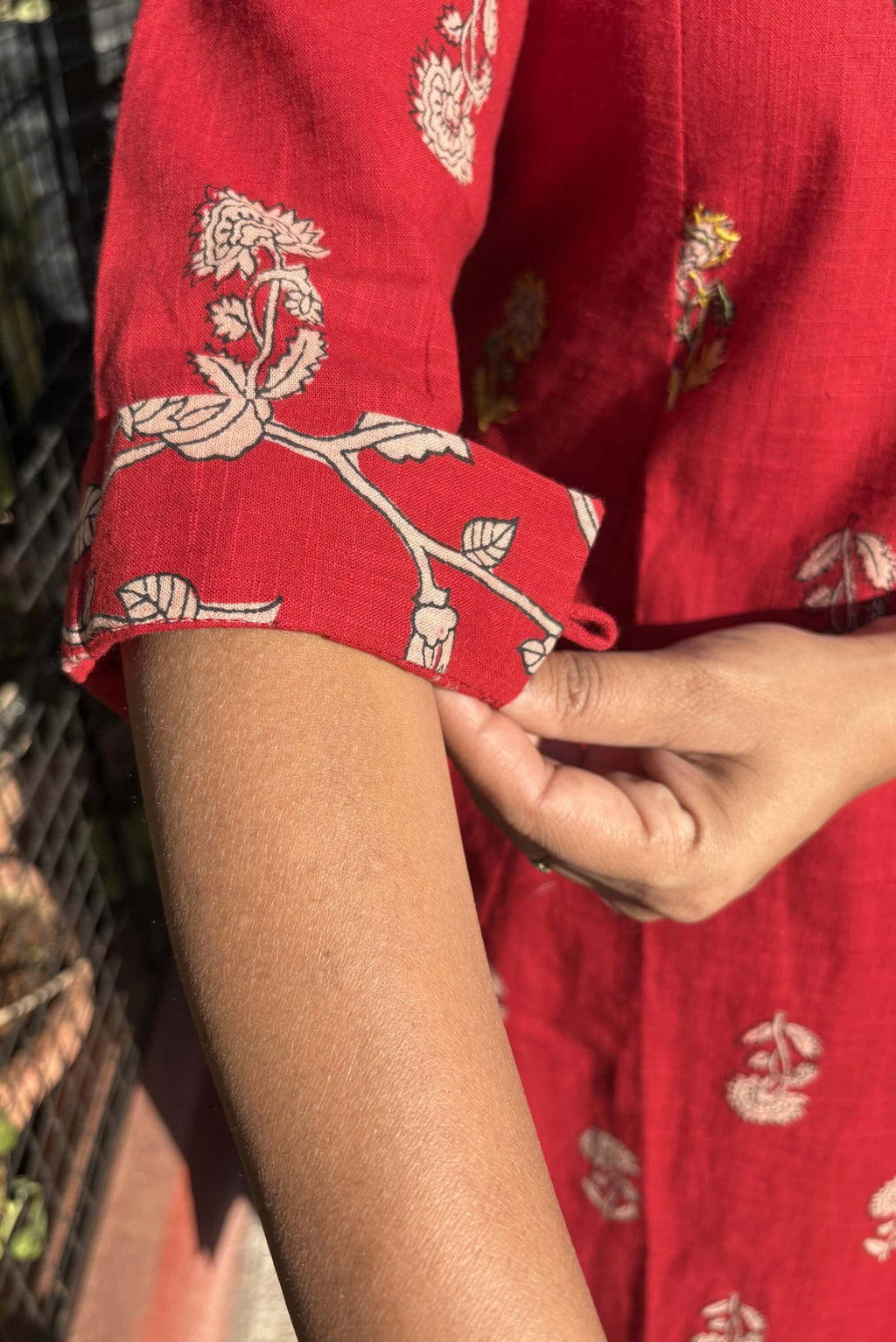 Rozana Co-ord Set - Red