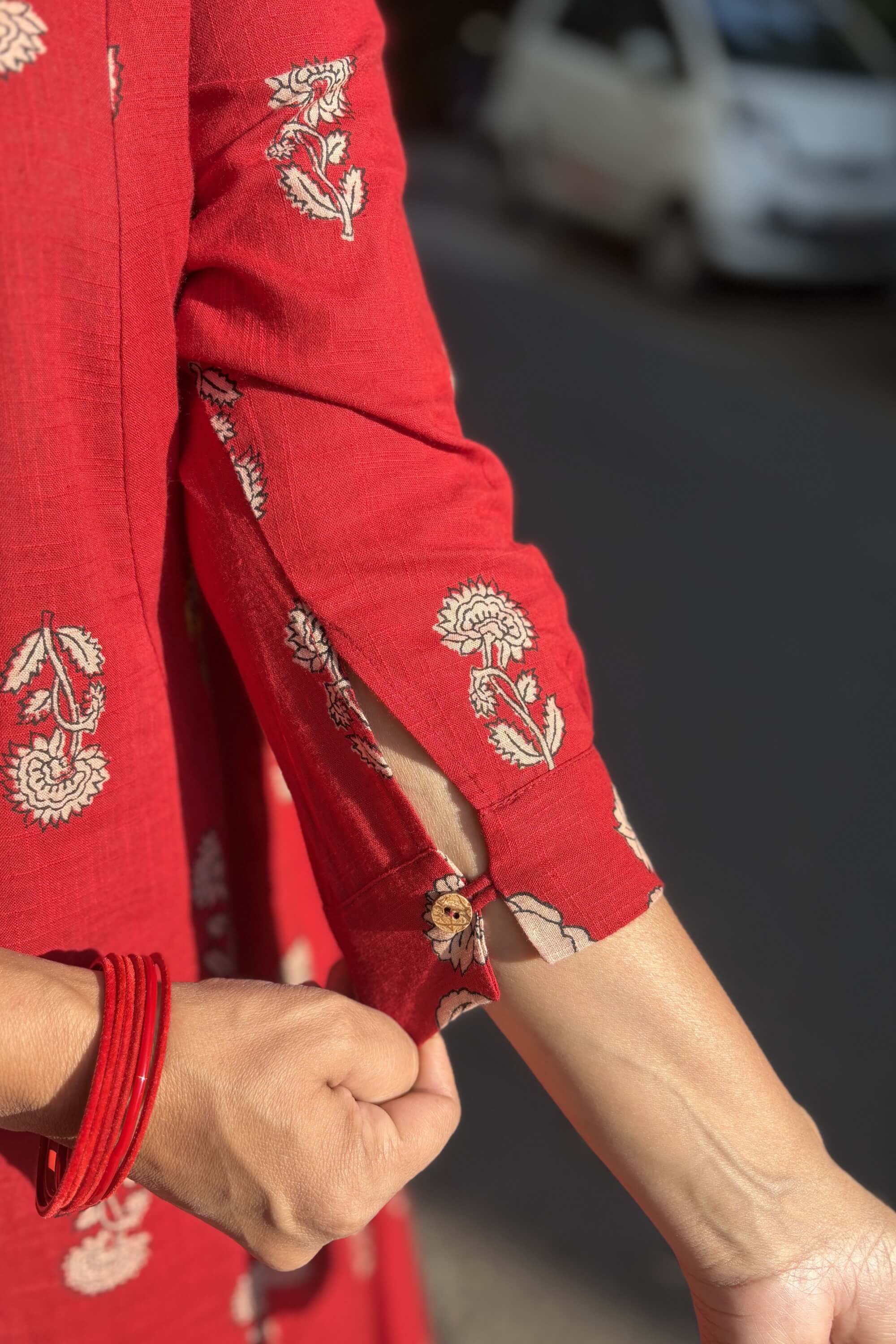 Rozana Co-ord Set - Red