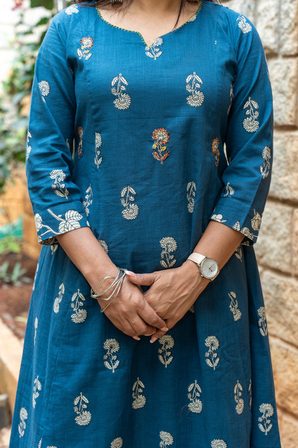 Rozana Co-ord Set - Teal Blue