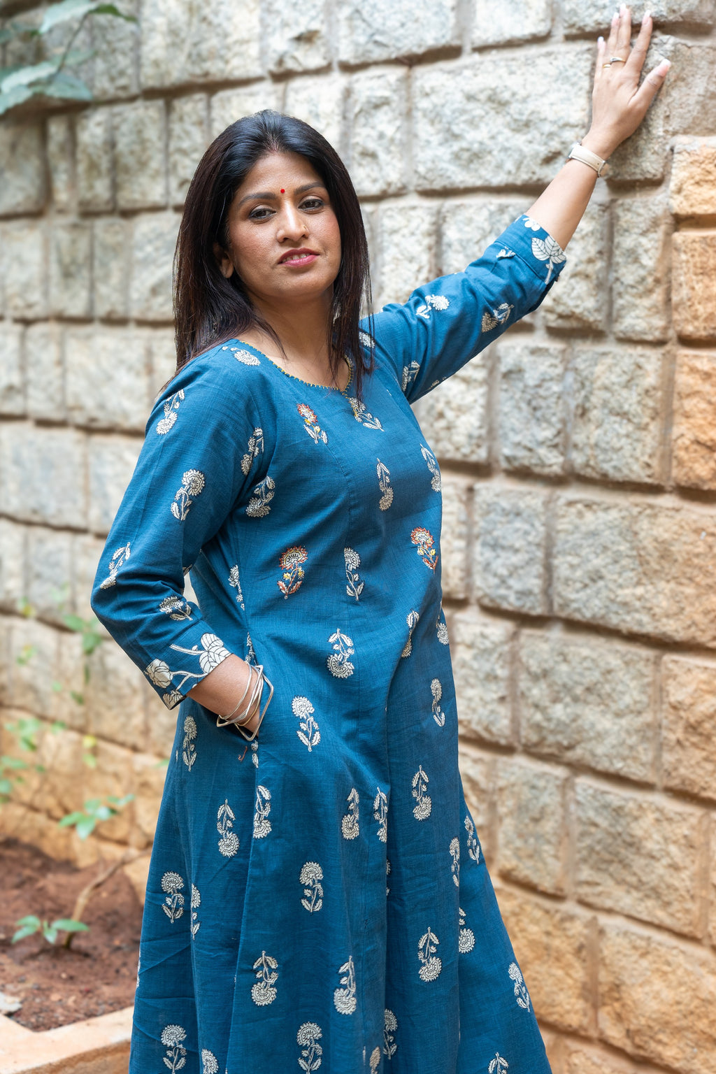 Rozana Co-ord Set - Teal Blue