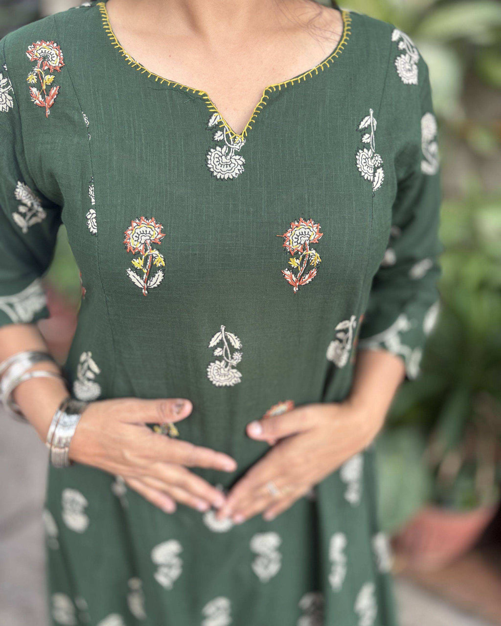 Rozana Co-ord Set - Bottle Green