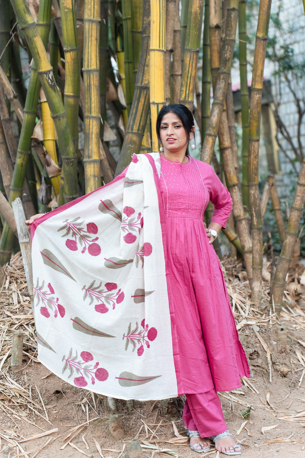 Rozana Suit Set - Pink