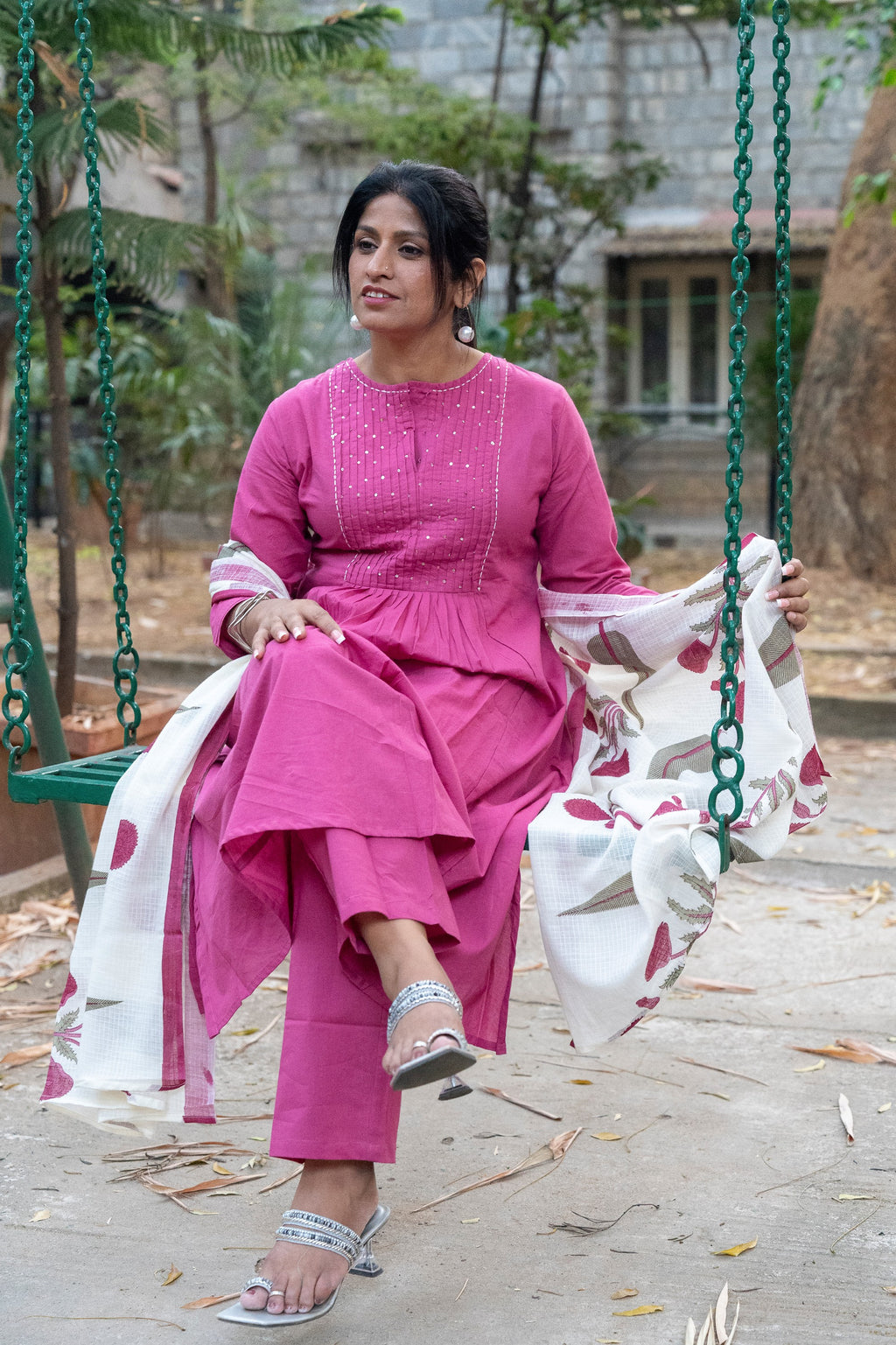 Rozana Suit Set - Pink