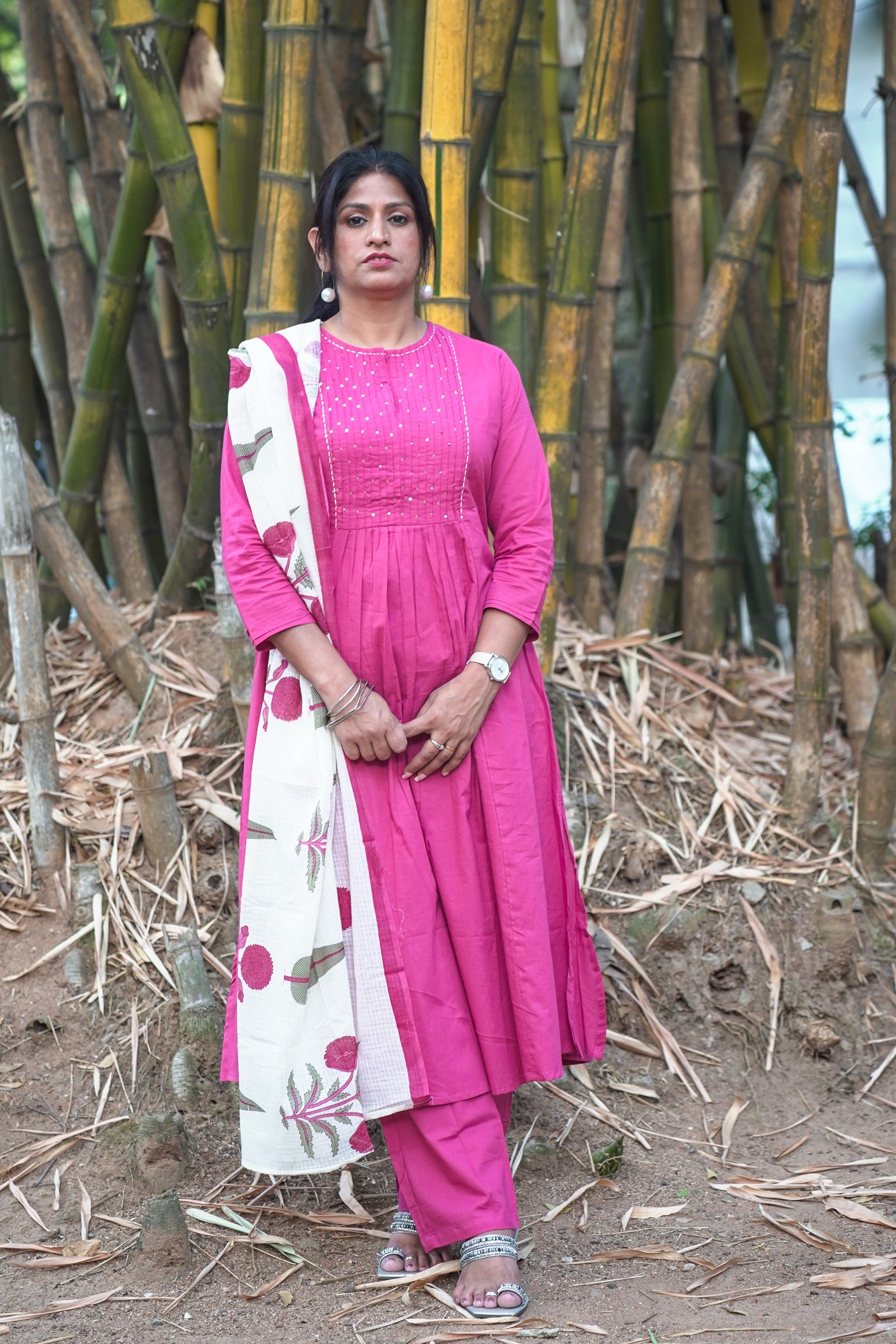 Rozana Suit Set - Pink